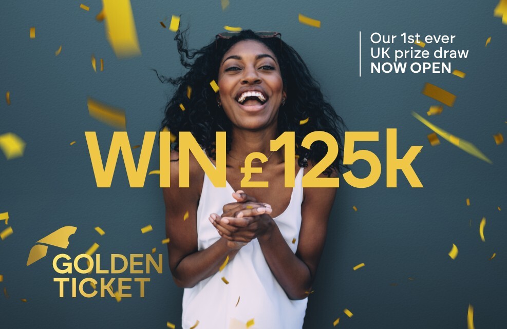 Win £125,000 in Jumbo Win's Golden Ticket Draw